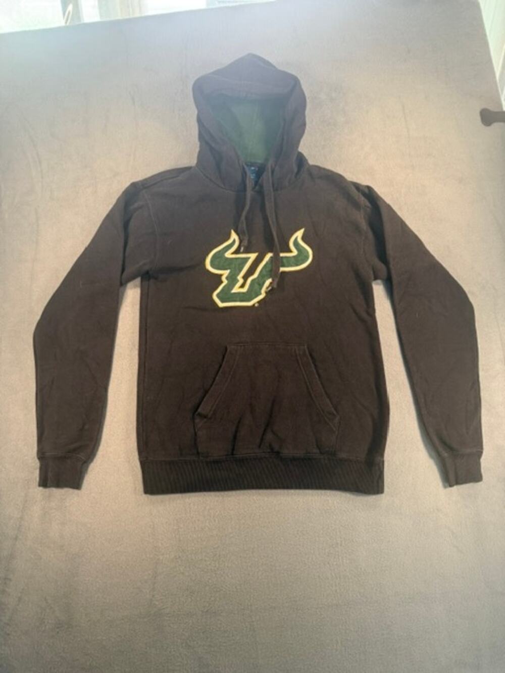BLACK/GREEN USF HOODIE SIZE M